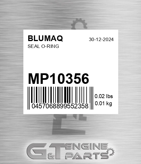 MP10356 BLUMAQ Seal O-ring