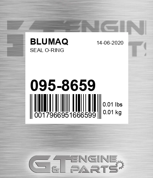 095-8659 Seal O-ring for BLUMAQ