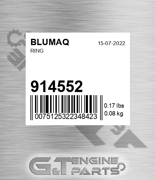 914552 Ring for BLUMAQ