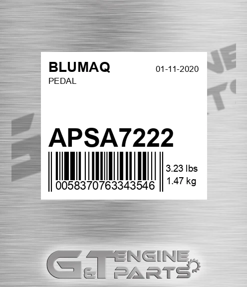 APSA/7222 Pedal for BLUMAQ