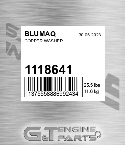 1118641 BLUMAQ Copper Washer