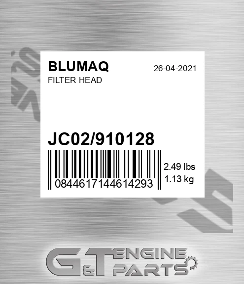 JC02/910128 Filter Head for BLUMAQ
