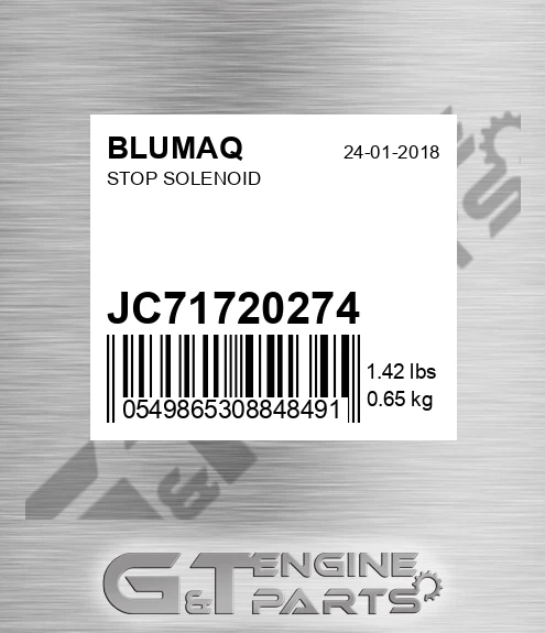 JC717/20274 Stop Solenoid for BLUMAQ
