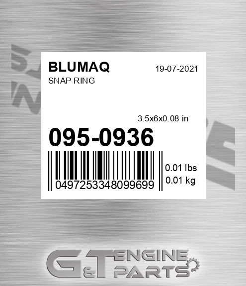 095-0936 Snap Ring for BLUMAQ
