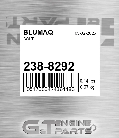 238-8292 Bolt for BLUMAQ