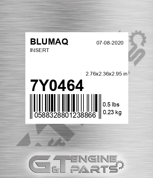 7Y-0464 Insert for BLUMAQ