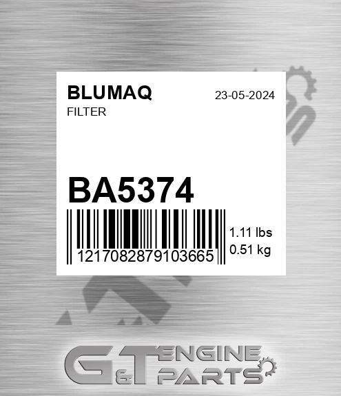 BA5374 Filter for BLUMAQ