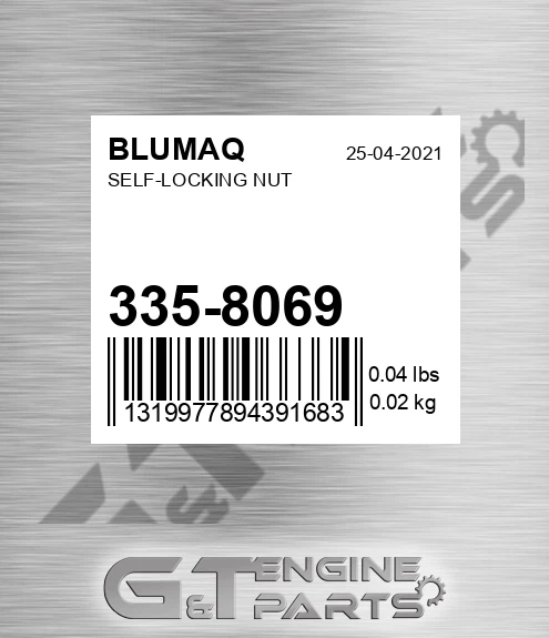 335-8069 Self-locking Nut for BLUMAQ