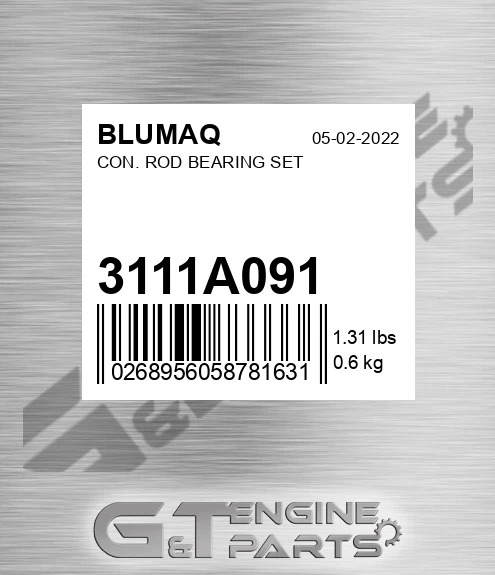 3111A091 Con. Rod Bearing Set for BLUMAQ