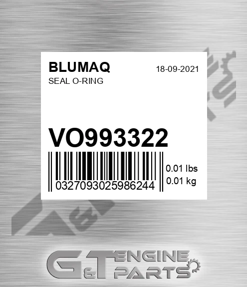 VO993322 Seal O-ring for BLUMAQ