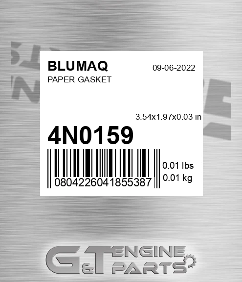 4N-0159 Paper Gasket for BLUMAQ