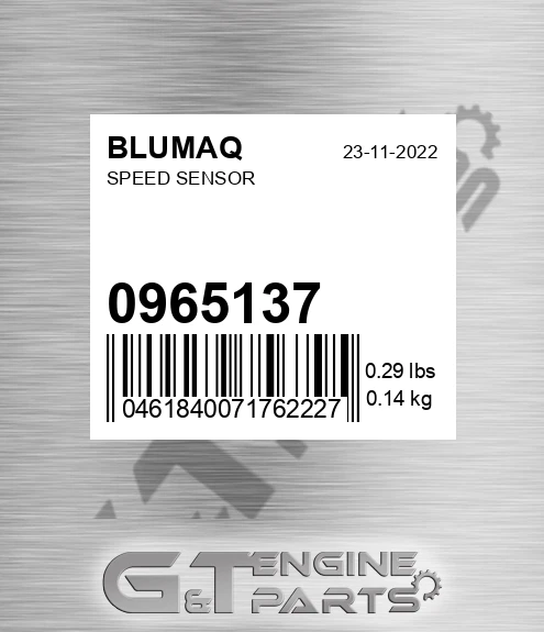 096.5137 Speed Sensor for BLUMAQ