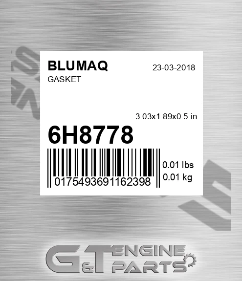 6H-8778 Gasket for BLUMAQ