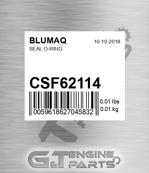 CSF62114 Seal O-ring for BLUMAQ