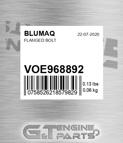 VOE968892 BLUMAQ Flanged Bolt