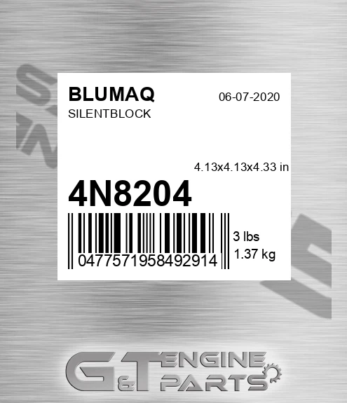 4N-8204 Silentblock for BLUMAQ