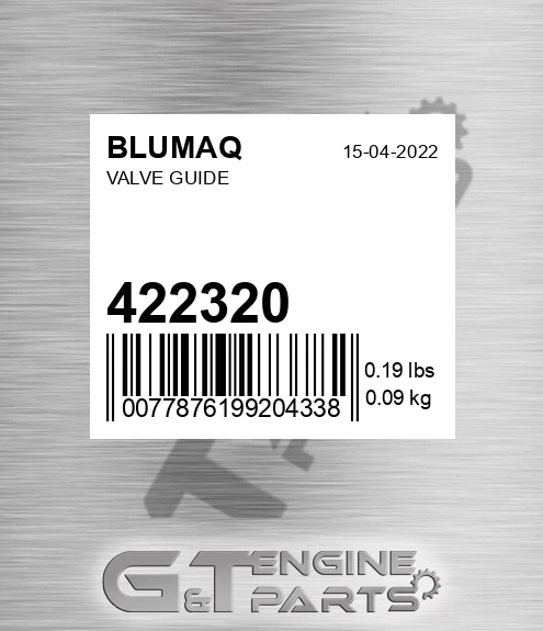 422320 BLUMAQ Valve Guide
