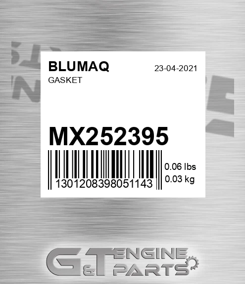 MX252395 Gasket