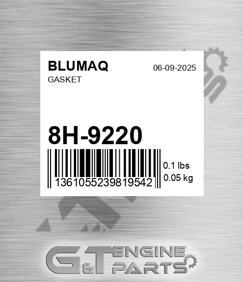 8H-9220 Gasket for BLUMAQ