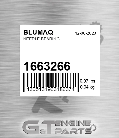 1663266 BLUMAQ Needle Bearing