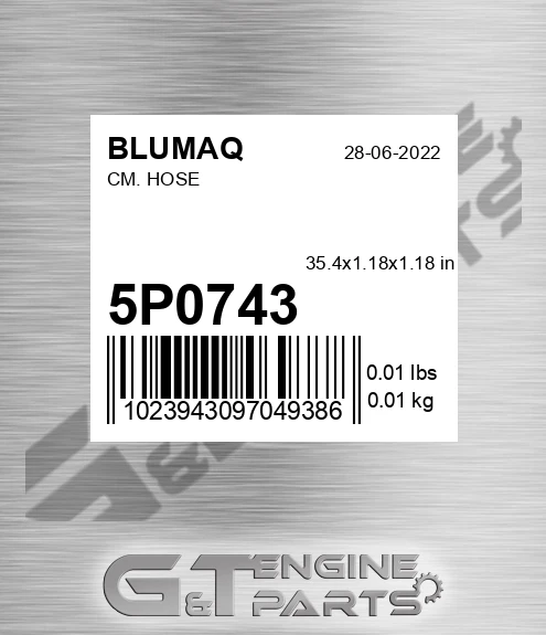 5P-0743 Cm. Hose for BLUMAQ