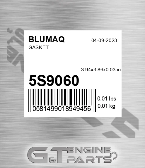 5S-9060 Gasket for BLUMAQ