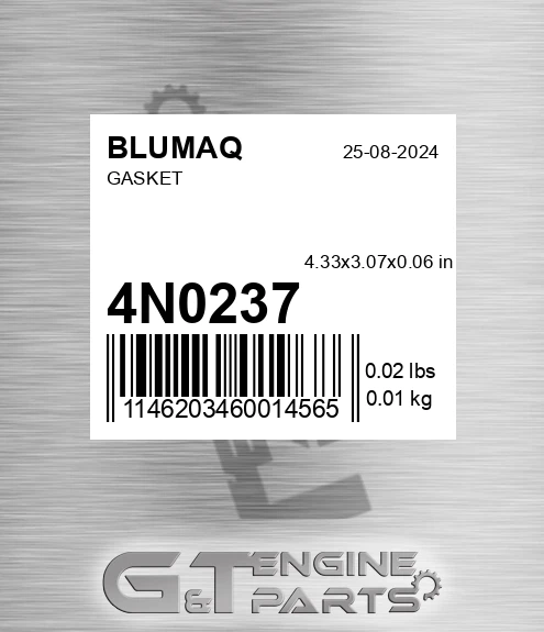 4N-0237 Gasket for BLUMAQ