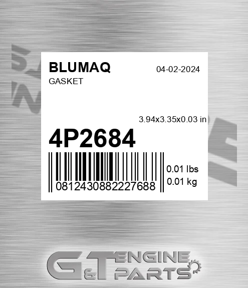 4P-2684 Gasket for BLUMAQ