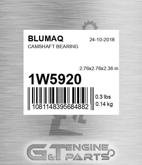 1W-5920 Camshaft Bearing for BLUMAQ