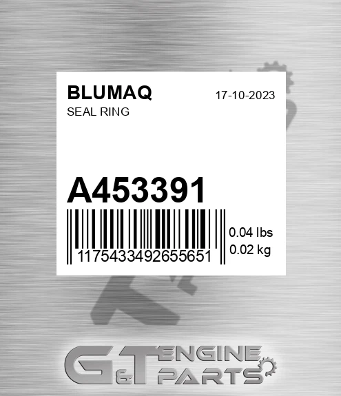 A453391 Seal Ring