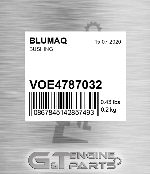 VOE4787032 Bushing for BLUMAQ