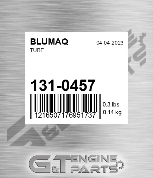 131-0457 Tube for BLUMAQ