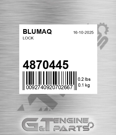 4870445 Lock for BLUMAQ