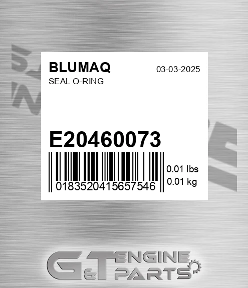 E20460073 Seal O-ring for BLUMAQ