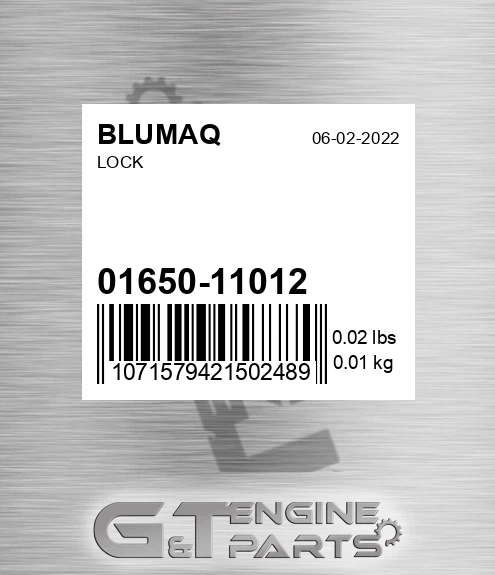 01650-11012 Lock for BLUMAQ