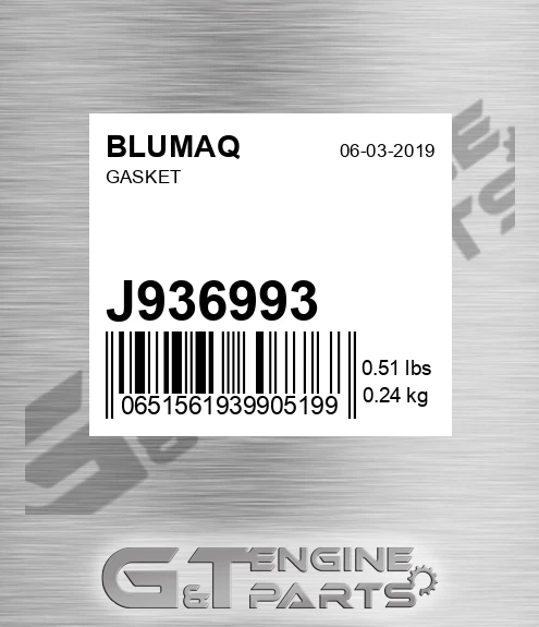 J936993 Gasket