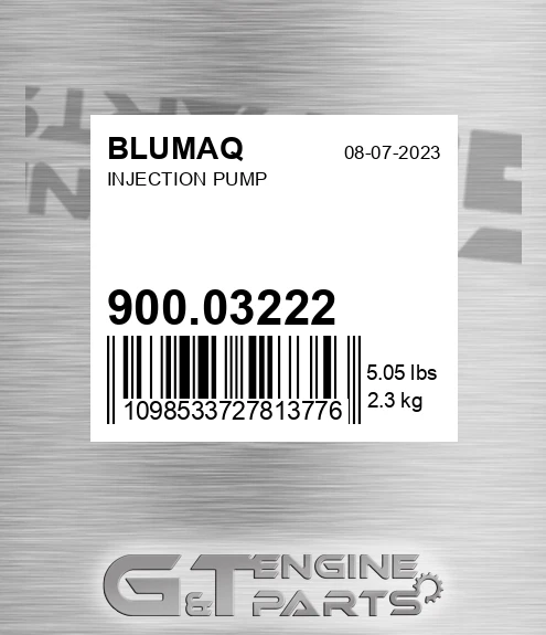 900.03222 Injection Pump for BLUMAQ