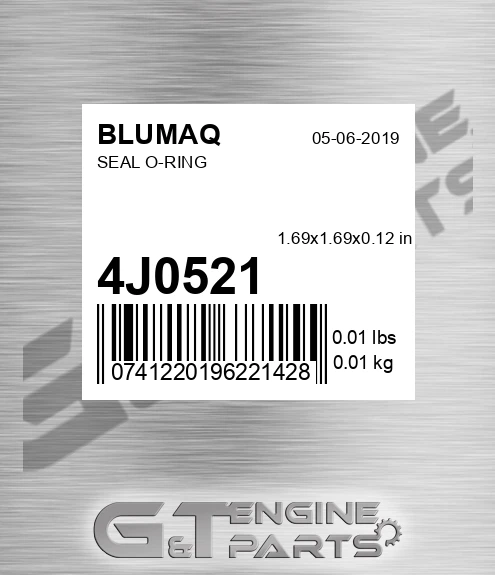 4J-0521 Seal O-ring for BLUMAQ