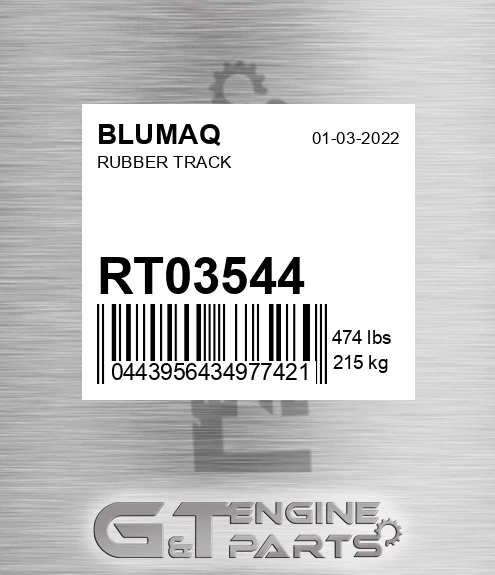 RT03544 BLUMAQ Rubber Track