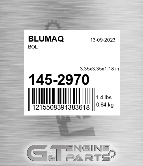 145-2970 Bolt for BLUMAQ