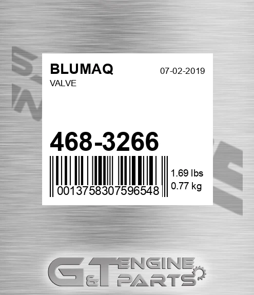 468-3266 BLUMAQ Valve