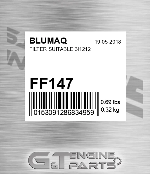 FF147 BLUMAQ Filter Suitable 3i1212