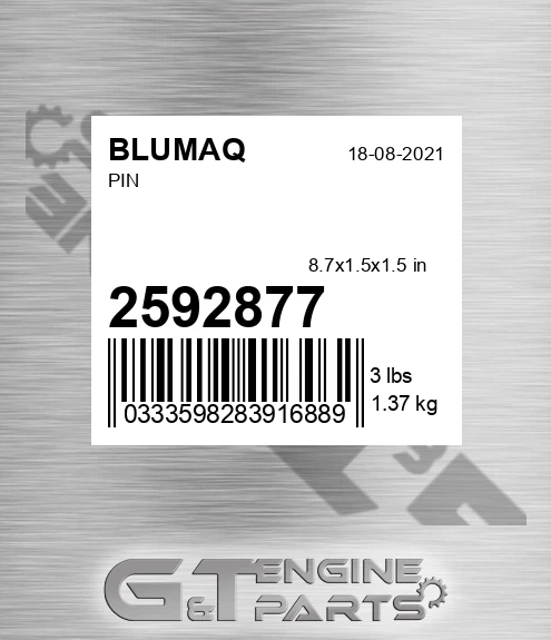 259-2877 Pin for BLUMAQ