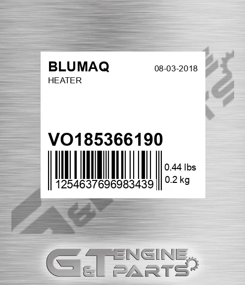VO185366190 Heater for BLUMAQ