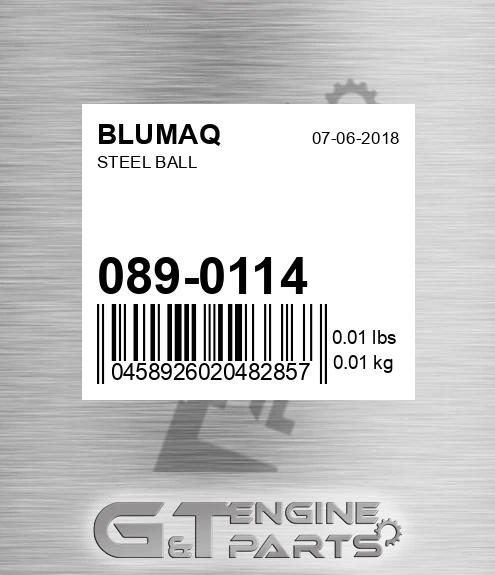 089-0114 Steel Ball for BLUMAQ