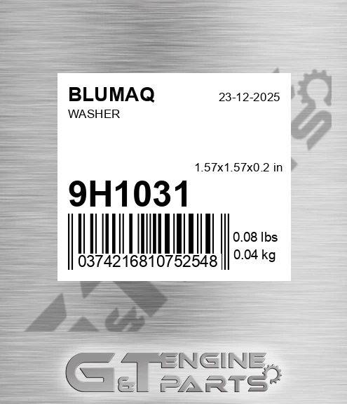 9H-1031 Washer for BLUMAQ