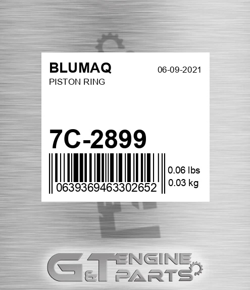 7C-2899 BLUMAQ Piston Ring