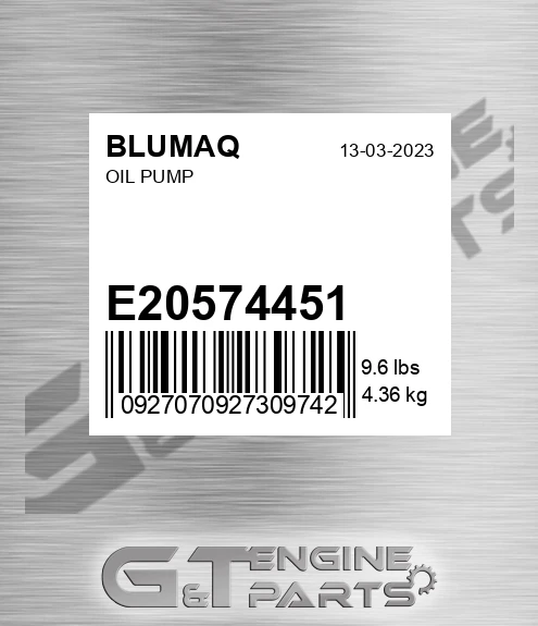 E20574451 BLUMAQ Oil Pump