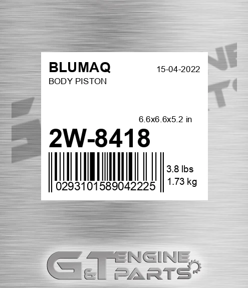 2W-8418 BLUMAQ Body Piston