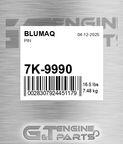 7K-9990 Pin for BLUMAQ